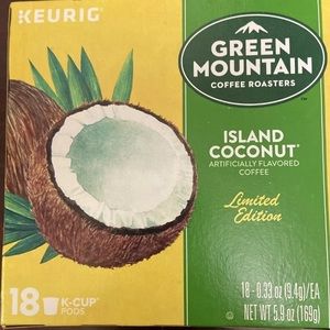 Green mountain island coconut limited edition